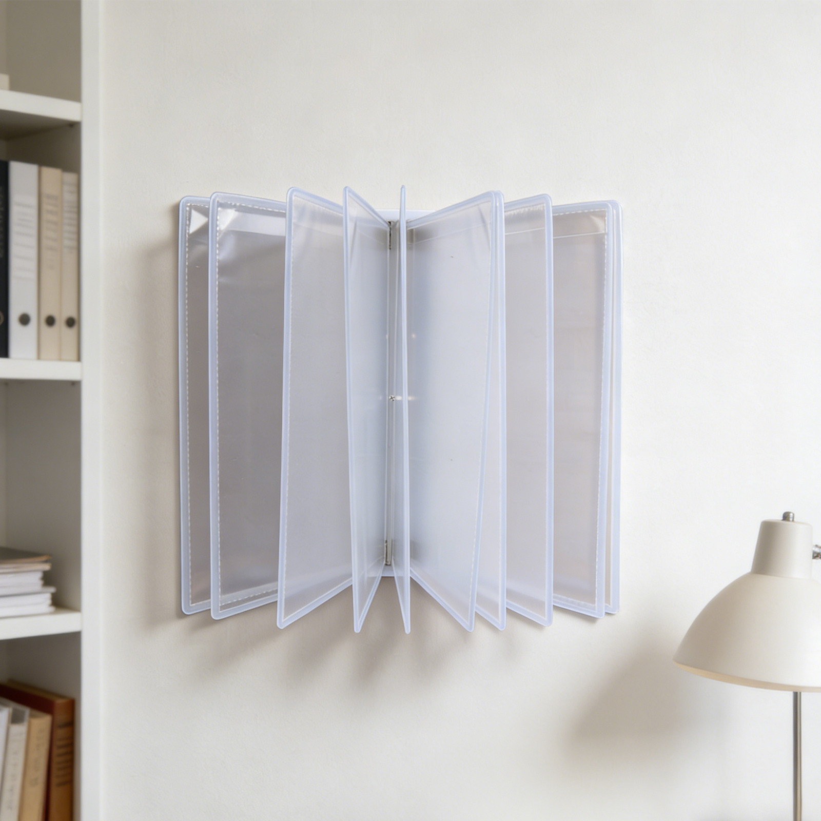 File Folder Hanging - ที่จัดเก็บเอกสารติดผนังแบบแขวน 5 ช่อง ขนาด A4 ชั้นวางโชว์โบรชัวร์
