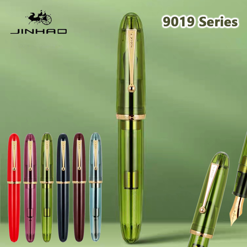 Office Stationery Supply Business - Jinhao 9019 Fountain ปากกาโปร่งใสหรูหราเรซิ่นปากกา 0.5/0.7mm Nib
