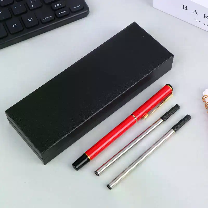 Office Stationery Supply Business - กล่องของขวัญบรรจุภัณฑ์หรูหรา ชุดปากกาลูกลื่นโลหะ สำหรับโรงเรียน ธุรกิจ สำนักงาน ปากกาโรลเลอร์ลายเซ็น