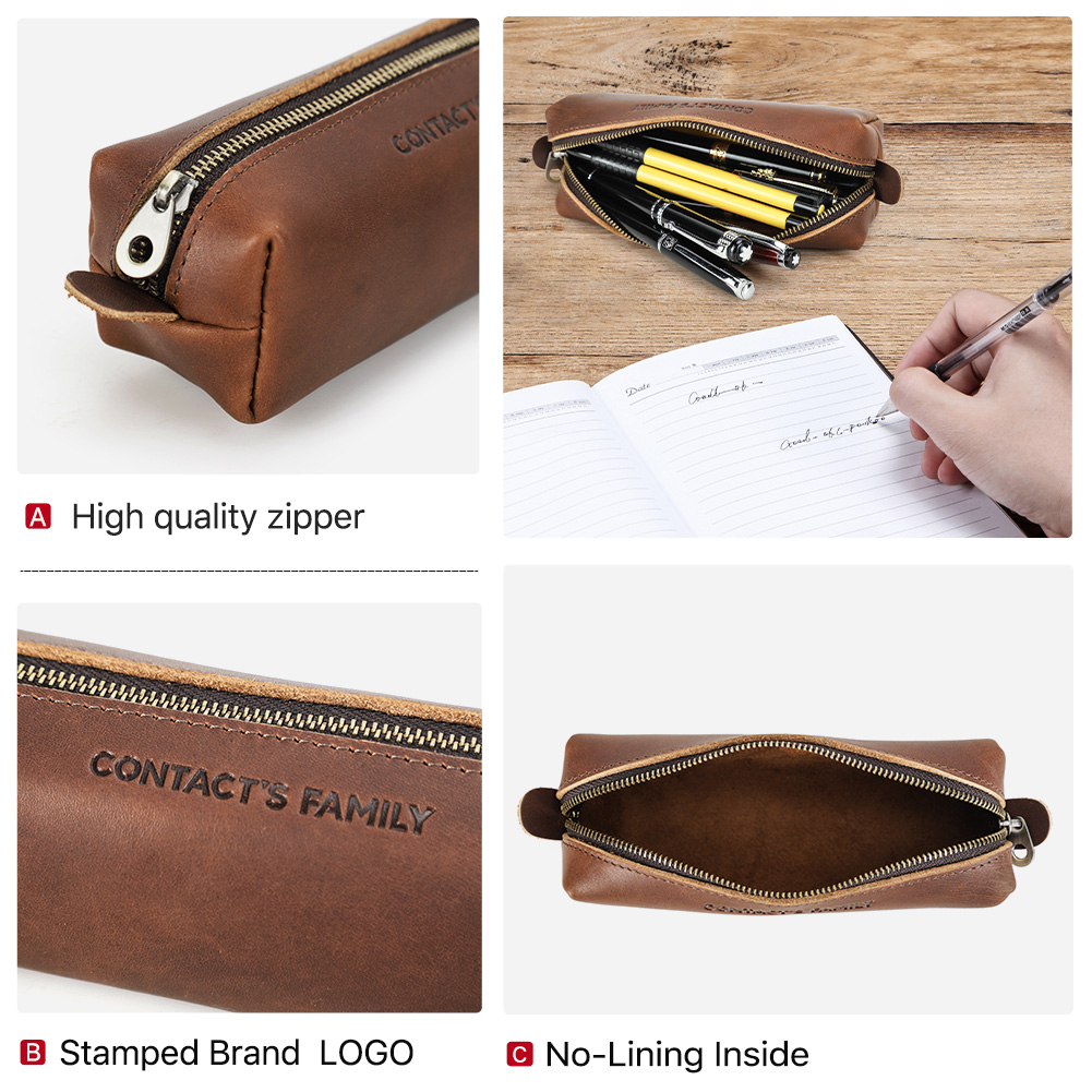 กระเป๋าใส่ดินสอหนังสไตล์เรโทร  - Office Stationery Supply Business บทวิจารณ์และราคา