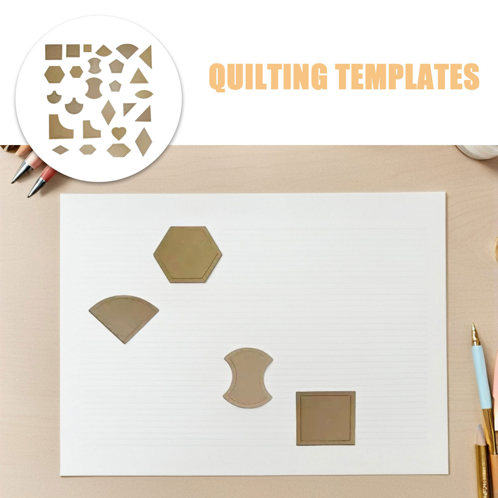 ชุดแม่แบบอะคริลิกใสสำหรับงานคว - Ruler Set Transparent บทวิจารณ์และราคา