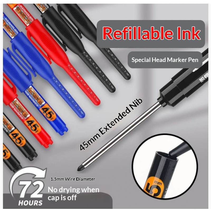ปากกามาร์คเกอร์แบบหัวแหลมยาว 4 - Whiteboard Marker Set บทวิจารณ์และราคา