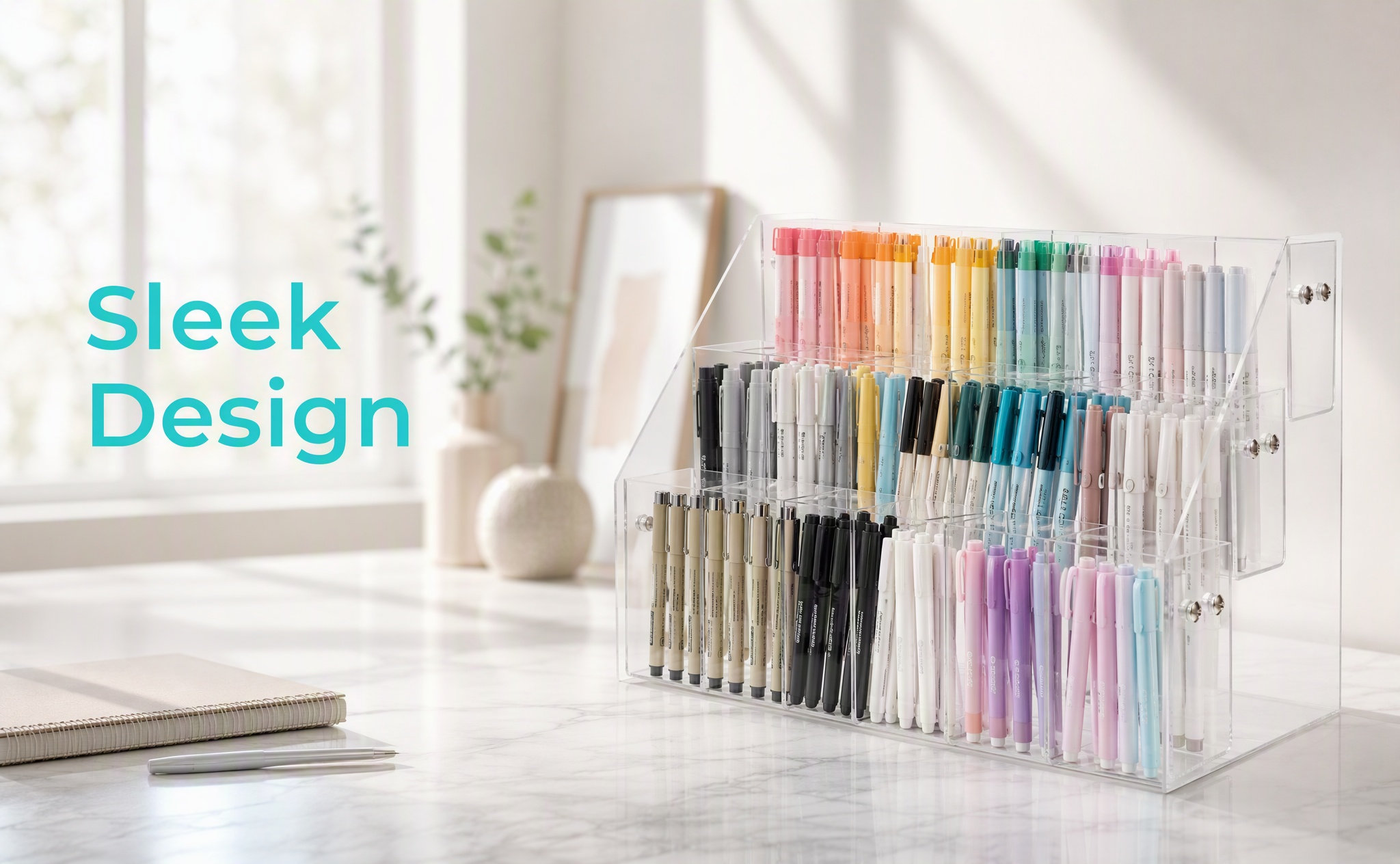 แท่นวางปากกาอะคริลิกแบบใส ที่จ - Stationery And Office Supply Stores บทวิจารณ์และราคา