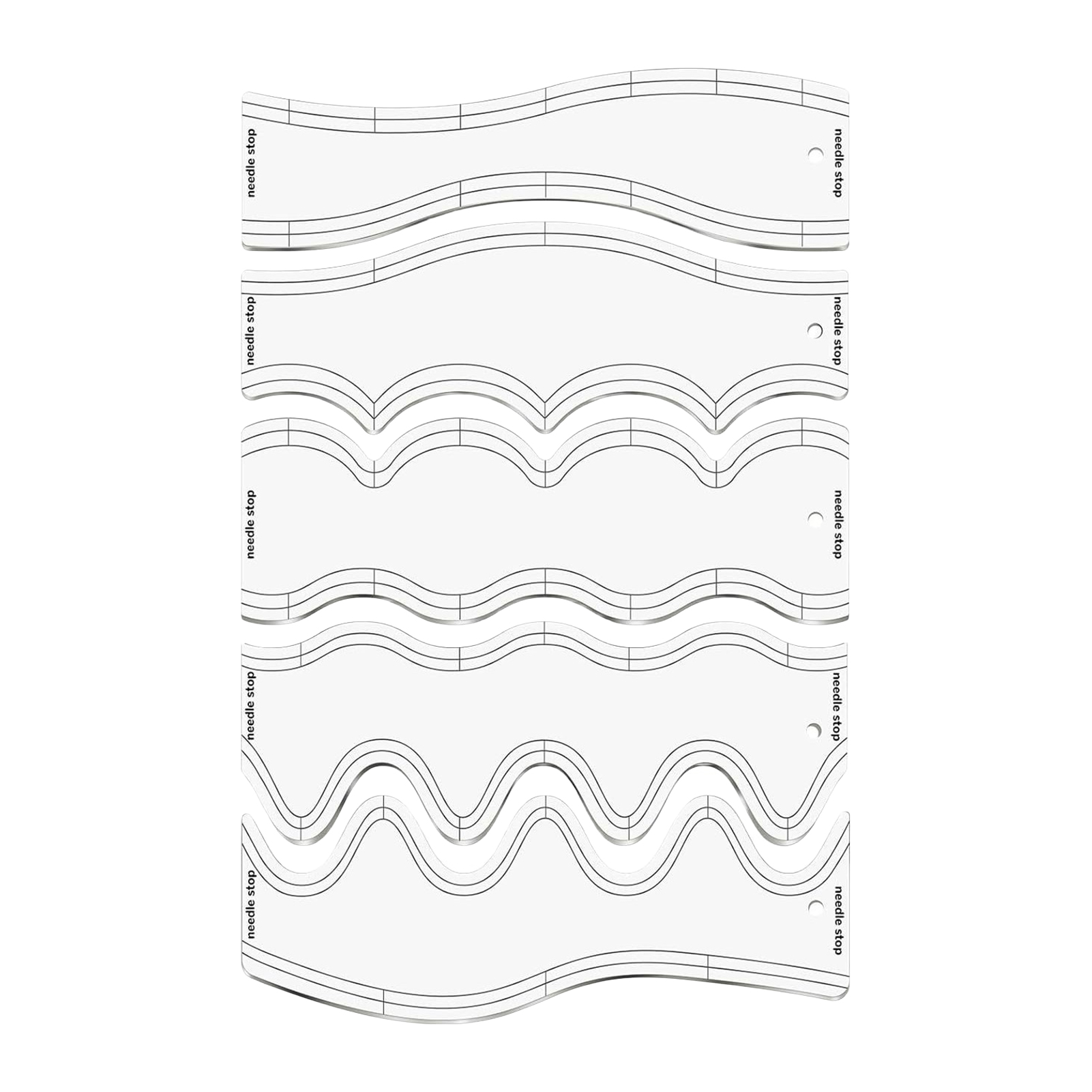 ไม้บรรทัดควิลท์แบบโปร่งใสสำหรั - Ruler Set Transparent บทวิจารณ์และราคา