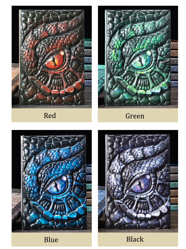 สมุดโน้ต A5 ลายมังกรนูน 3 มิติ - Journal Leather Hardcover บทวิจารณ์และราคา